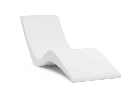 Aqua Outdoors Modern Swimming Pool & Sun Deck Lounger - Classic White