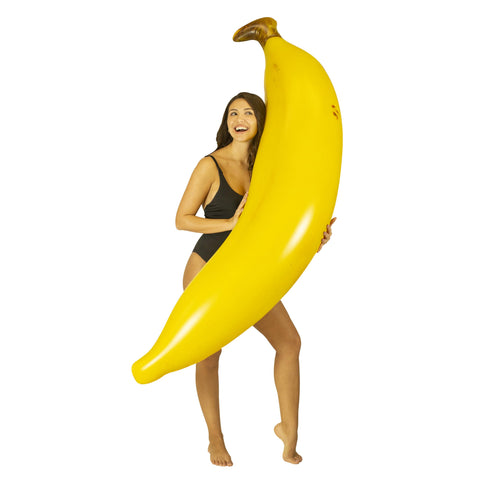 Poolcandy Giant Inflatable Banana Super Noodle, Inflates to 5.5 Feet Tall, Waterproof & Durable, Great for Dorm, Party Decor, Gag Gift, Pool Float.