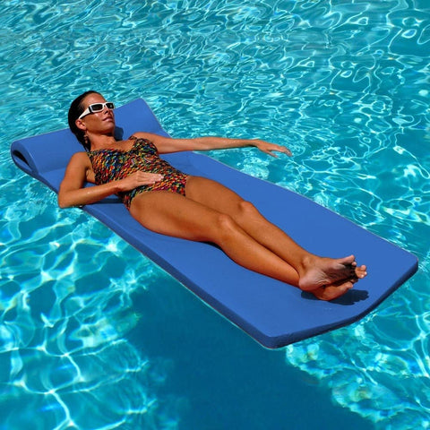 TRC Vinyl Coated Foam Swimming Pool Lounger Mat for Adults