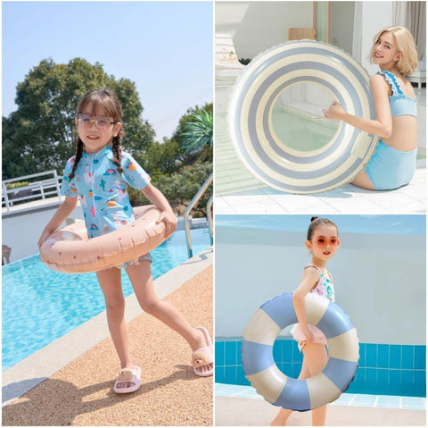 KAIMRED 23" Pool Ring Floats for Toddlers/ Kids 3-6-8 Years