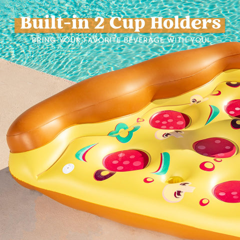 JOYIN Giant Inflatable Pizza Slice Swimming Pool Float