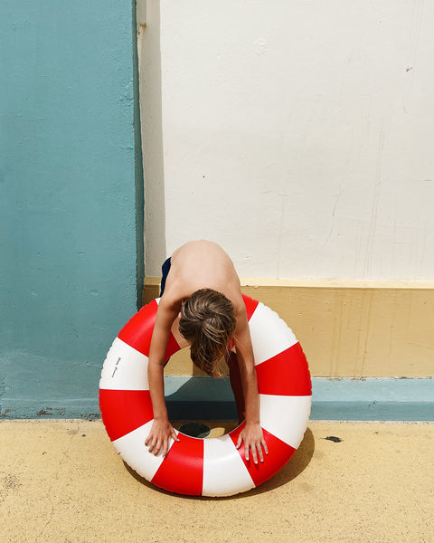 Nostalgic Childhood Classic Pool Float in Vintage Colors