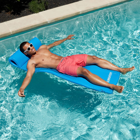 TRC Vinyl Coated Foam Swimming Pool Lounger Mat for Adults