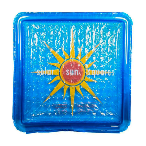 Solar Sun Rings - Square Sunburst Design w/ Water Anchor
