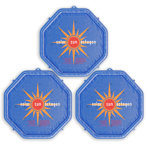 Solar Sun Rings - Octagon Sunburst Design w/ Water Anchor