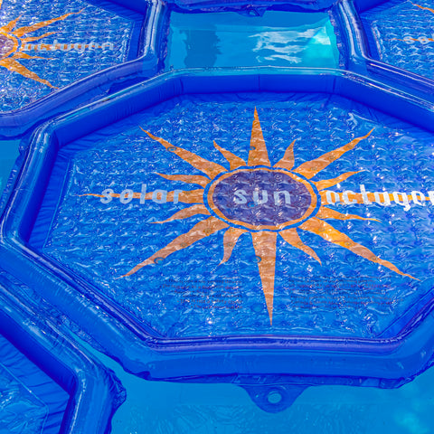 Solar Sun Rings - Octagon Sunburst Design w/ Water Anchor